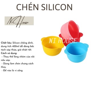 Combo 10 chén silicon sỉ - chén nấu sáp ni house cần thơ