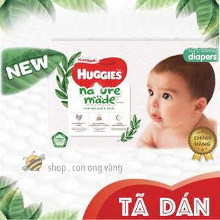 tã DÁN Huggies Nature Made (NB60, S82, M64, L54, XL44)