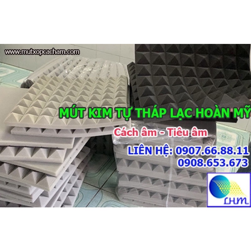 MÚT CÁCH ÂM HÌNH KIM TỰ THÁP 50x50x5cm