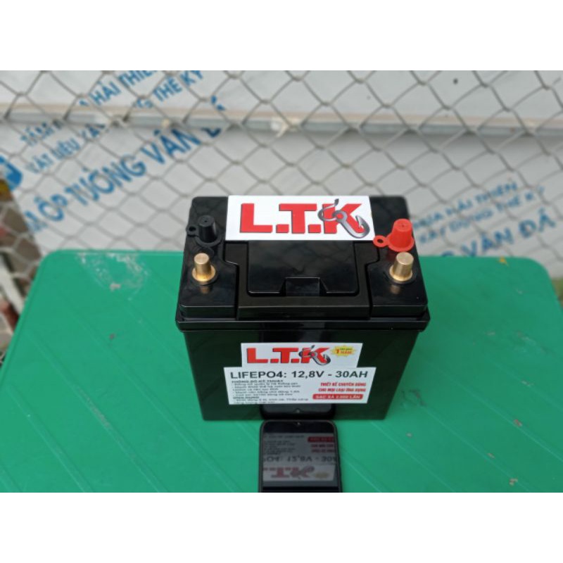 Bình pin lifepo4 ltk 12.8v 30ah khởi động ôtô HYUNDAI Avante