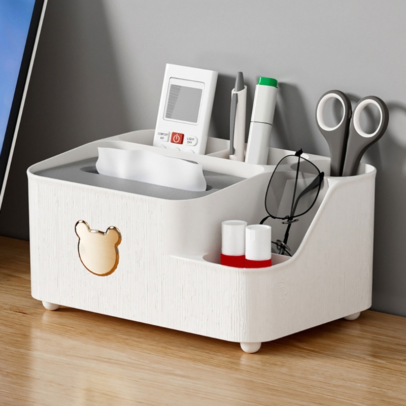 Hộp Đựng Khăn Giấy Để Bàn Chia Ngăn Tiện Dụng