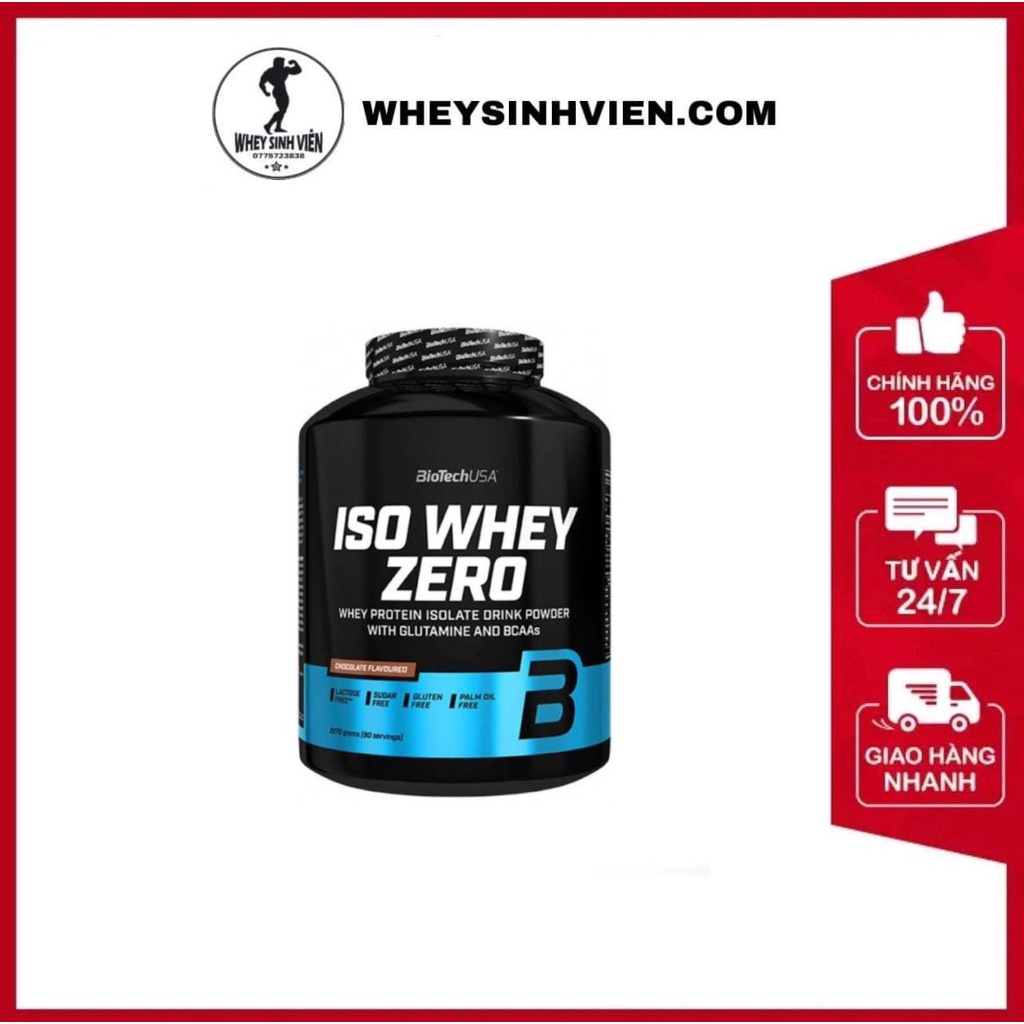 Sữa Tăng Cơ ISO WHEY ZERO BiotechUSA 2.27Kg TĂNG CƠ BẮP SIÊU NHANH TẠI