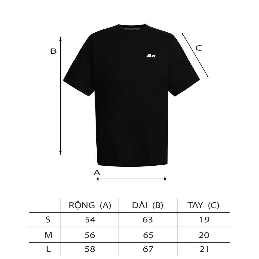 ÁO THUN AASTU IN DÒNG THƯ - AA STU LETTER TEE // MEN - Aastudio