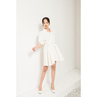 Váy liền dáng baby doll cài cúc thắt eo xinh xắn freesize Harriet