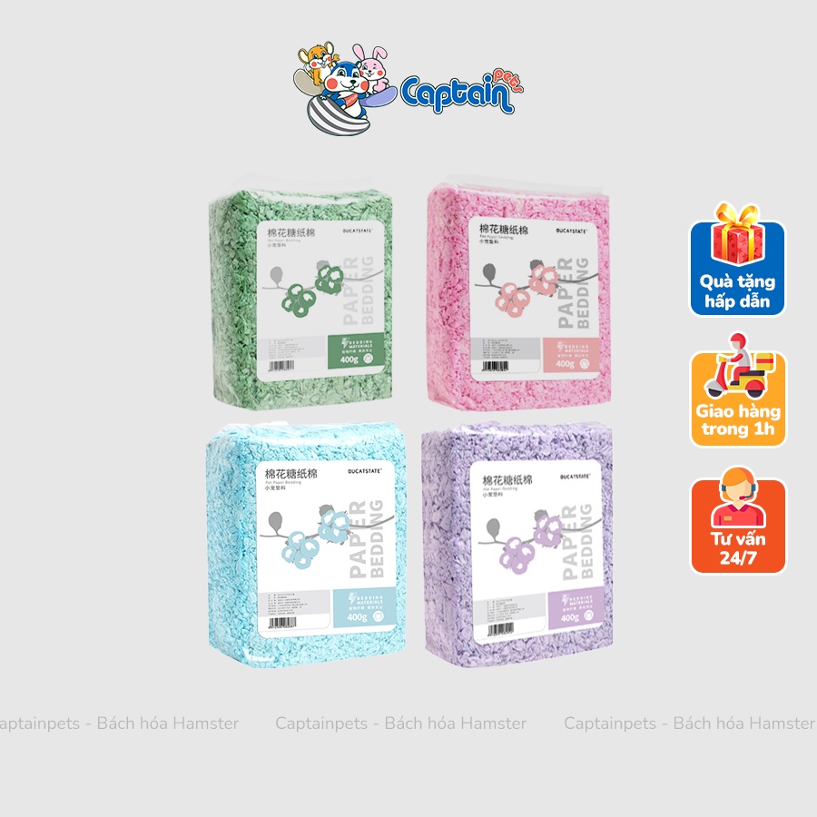 400g Giấy lót chuồng Hamster màu sắc Bucatstate