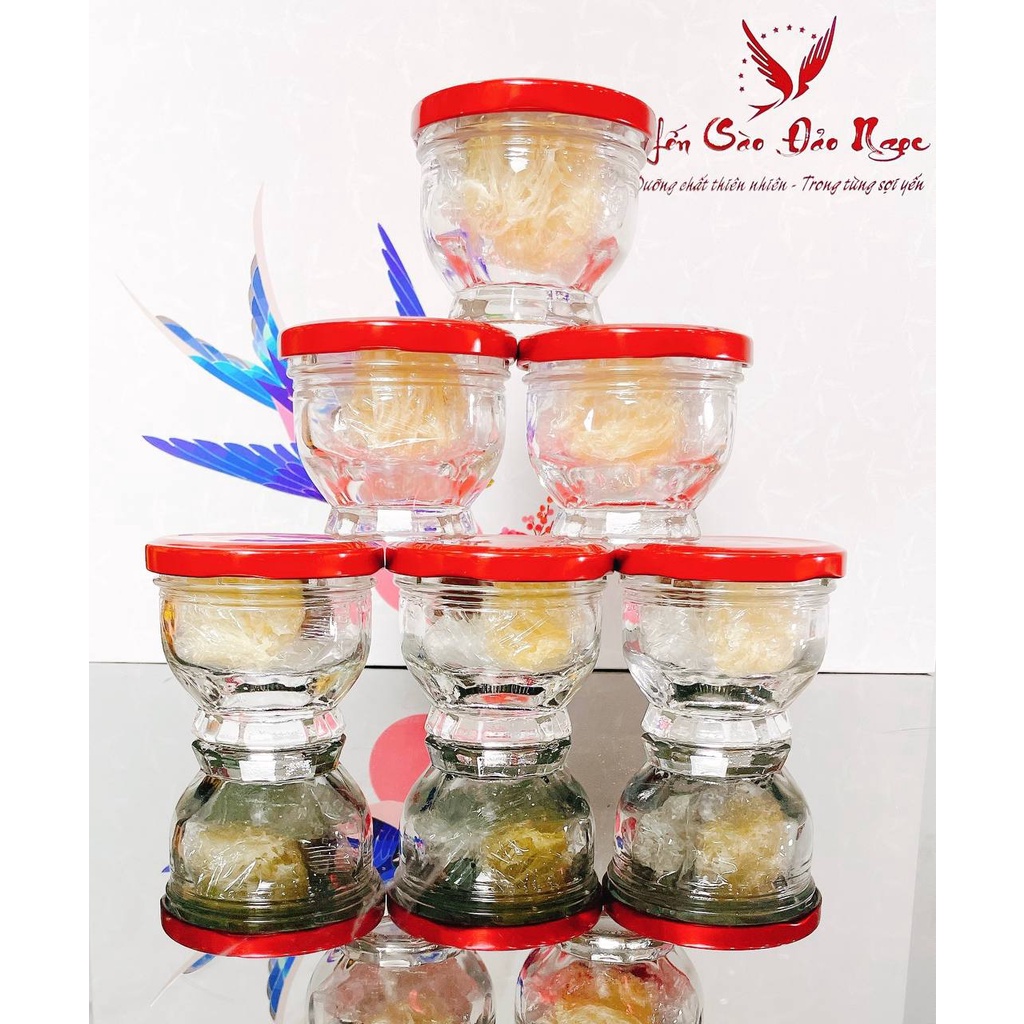🥇Set Yến dùng thử (1 viên) Sợi Phủ Chân + Tặng Ly thuỷ tinh đẹp lung linh, Tặng kèm Táo Đường - Thương Hiệu Yến Đảo Ngọc