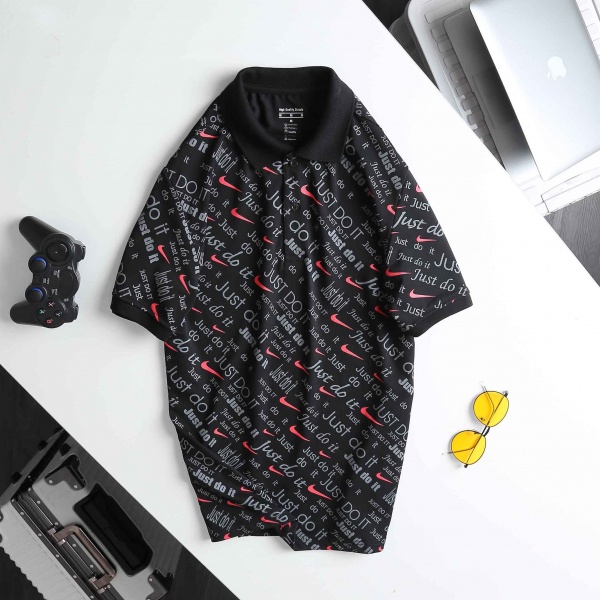 Áo thun polo vải cá sấu lạnh Just Do It