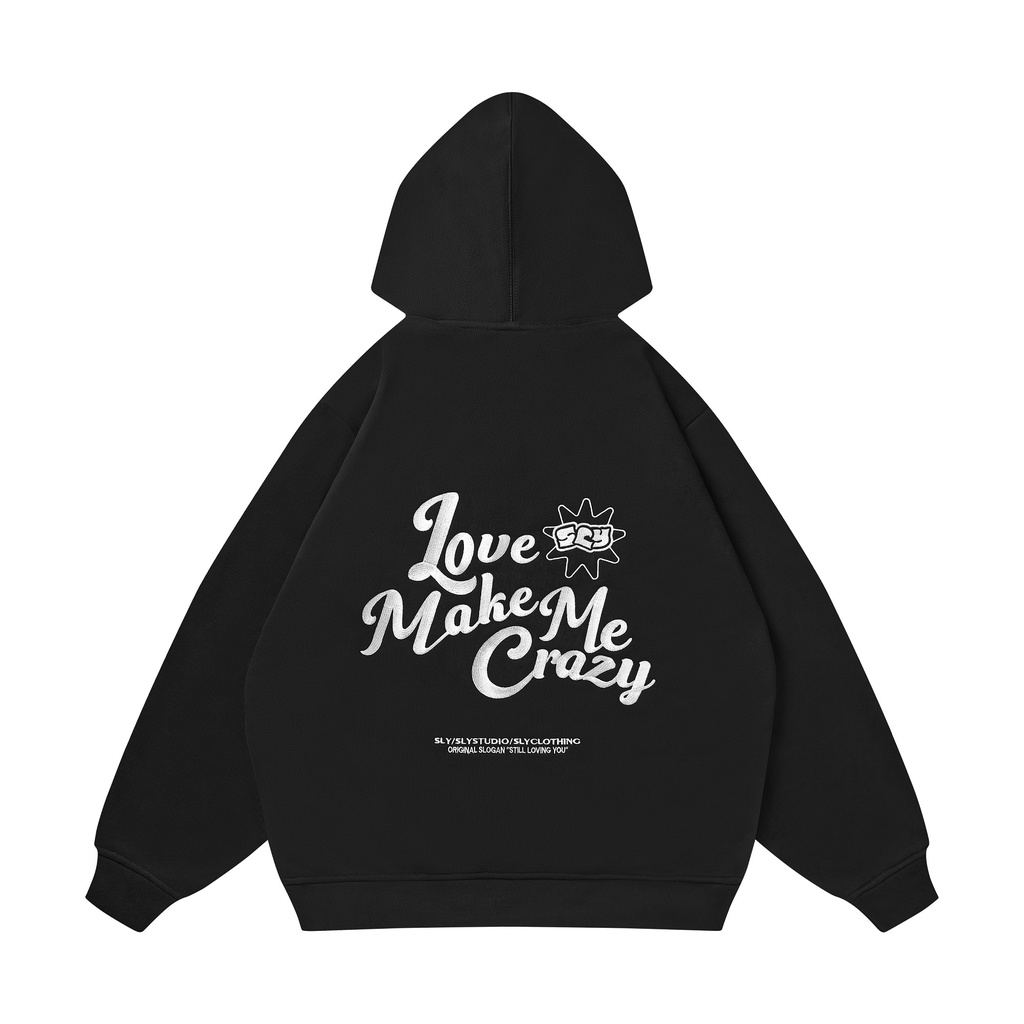 Áo hoodie SLY Foolish màu đen