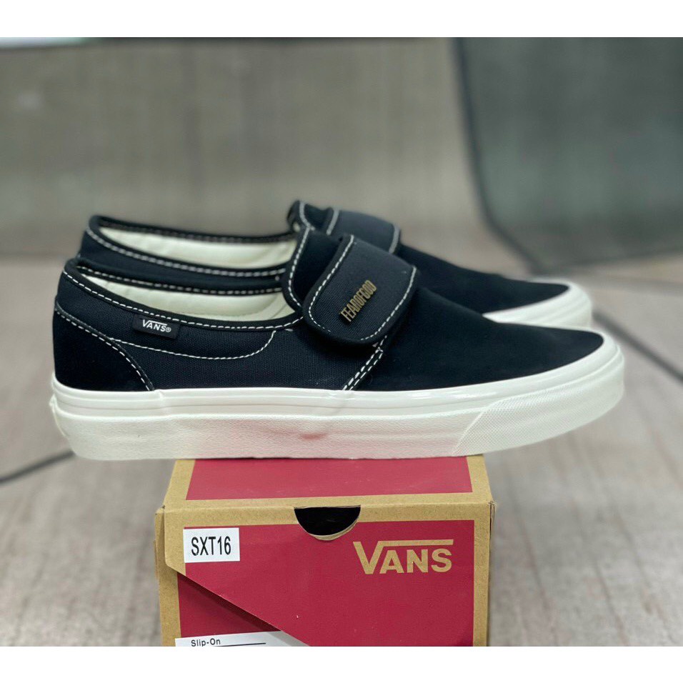 Giày vans fear of gof fog slipon trắng đen hàng 1:1 full bill box đủ size nam nữ hót trend 2022