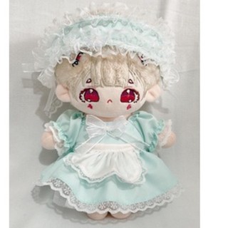 [OUTFIT FOR DOLL] đầm hầu gái cho doll (15cm & 20cm & IDV & body ú)