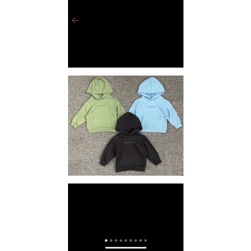 Áo hoodie có mũ chất nỉ da cá cho bé trai bé gái hàng xuất dư xịn
