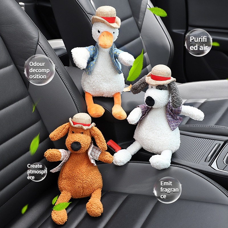 Túi Than Tre Hoạt Tính Khử Mùi Xe Hơi Hình Vịt Dễ Thương