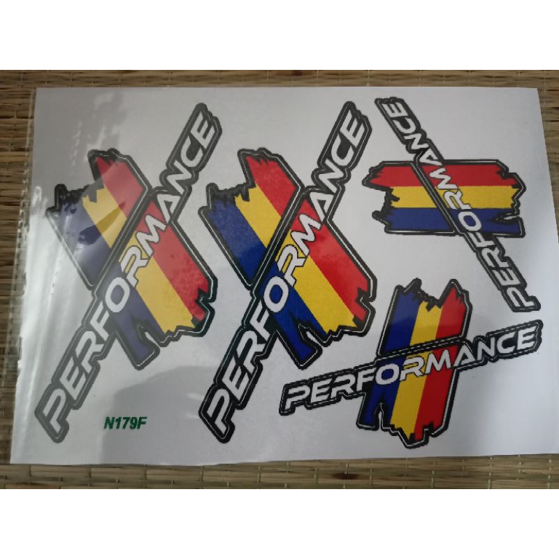 Bộ tem dán performance màu vàng