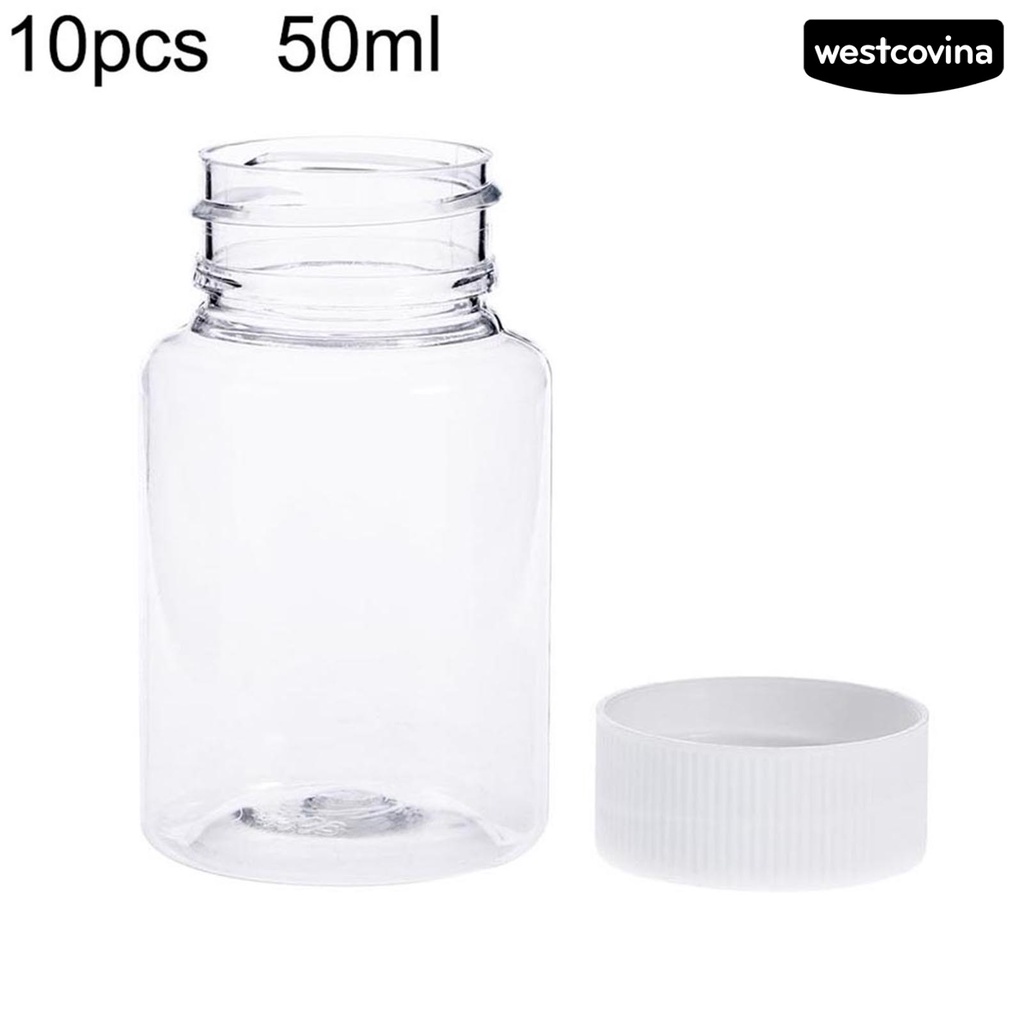 [WEST]⚘Set 10 Chai Nhựa Đựng Thuốc Hóa Học 50ml