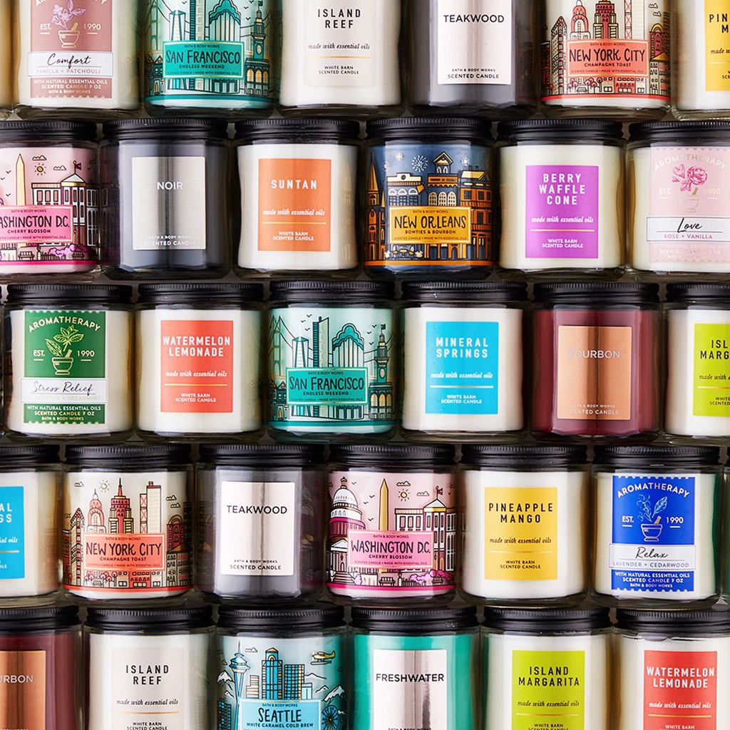 Nến thơm Bath & Body Works 1 bấc - Single Wick Candles - Bath & Body Works