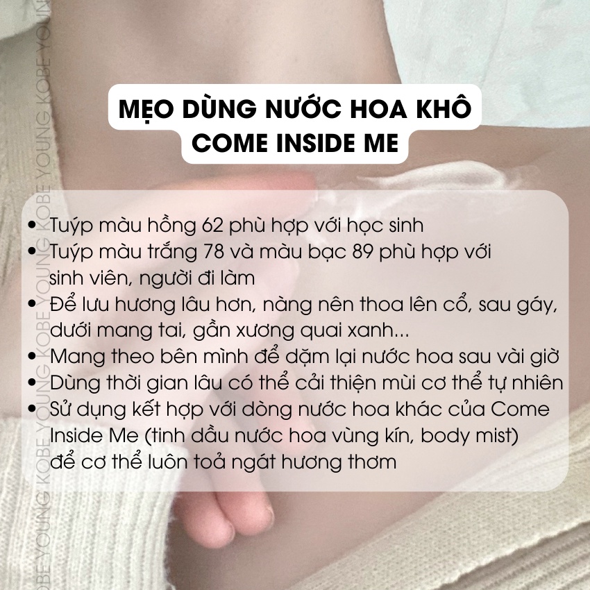 Nước Hoa Khô Come Inside Me Hương Thơm Nhẹ Nhàng Sang Trọng Solid Perfume 40ml - KOBE YOUNG2