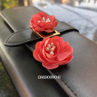🌸hoa đào vải 2,5 cm đính kết phụ kiện🌸