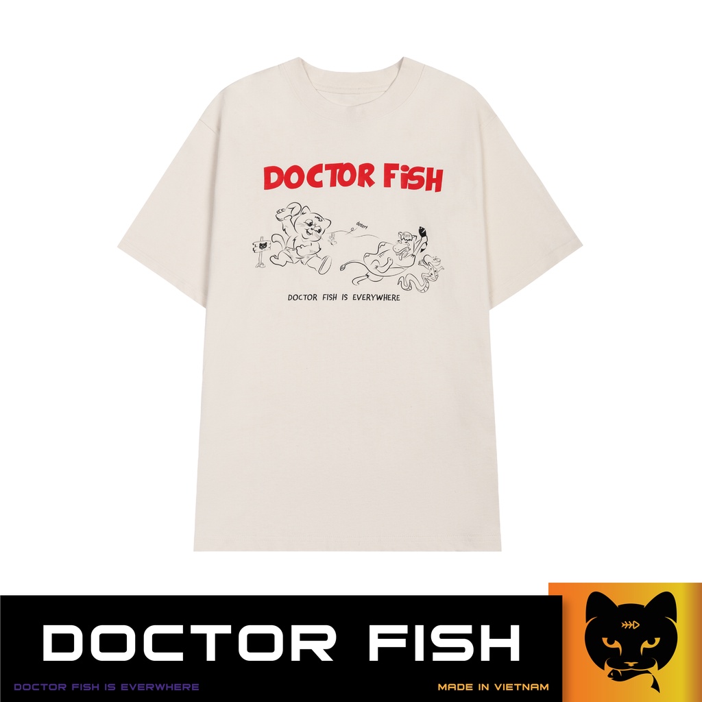 Áo thun tay lỡ unisex DOCTOR FISH "In Desert" TEE - DOCTOR FISH BRAND CHÍNH HÃNG