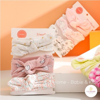 Set 3 chiếc turban - băng đô CHICBABY Hàn Quốc cao cấp cho bé gái từ 0 đến 3 tuổi