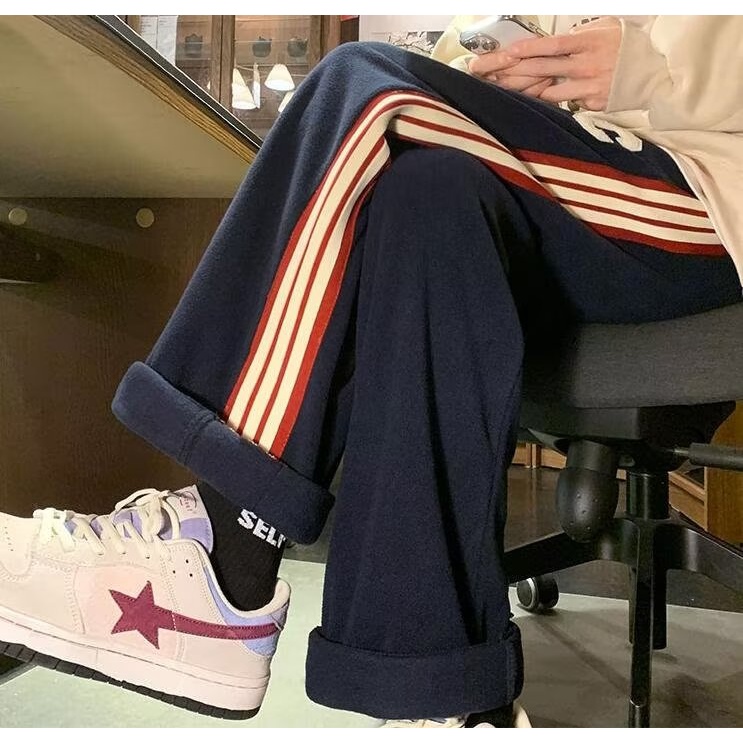 Quần Dài Lưng Thun Phong Cách hip hop Đường Phố Hàn Quốc Cá Tính Cho Nam Và Nữ