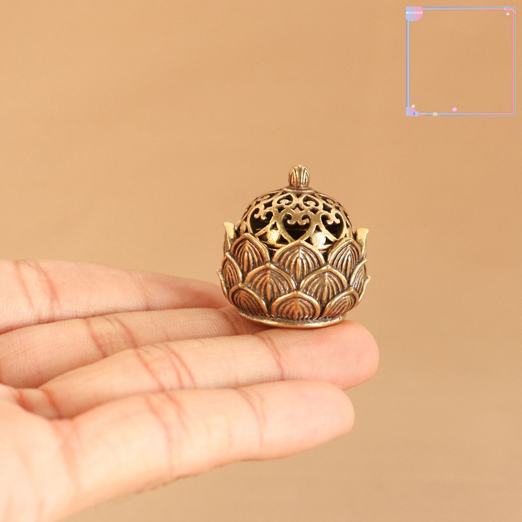 Giá Đỡ Đốt Trầm Hương Bằng Đồng Hình Hoa Sen Nghệ Thuật Trang Trí Nhà Cửa dv2