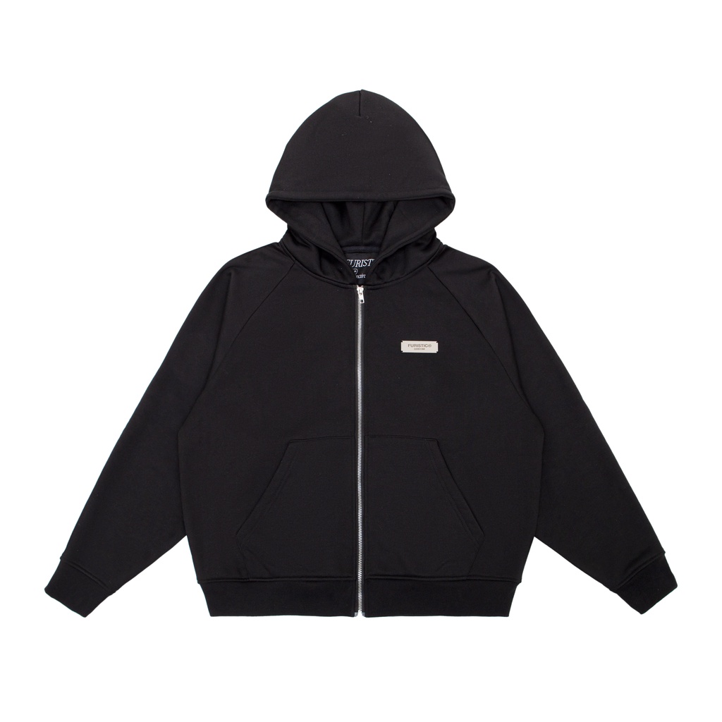 Áo hoodie zip dáng boxy / FURISTIC® METAL BOXY ZIP HOODIE