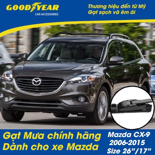 Gạt mưa silicone  mazda cx9 đời 2006 - 2015