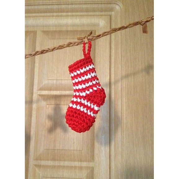 Tất len trang trí noel