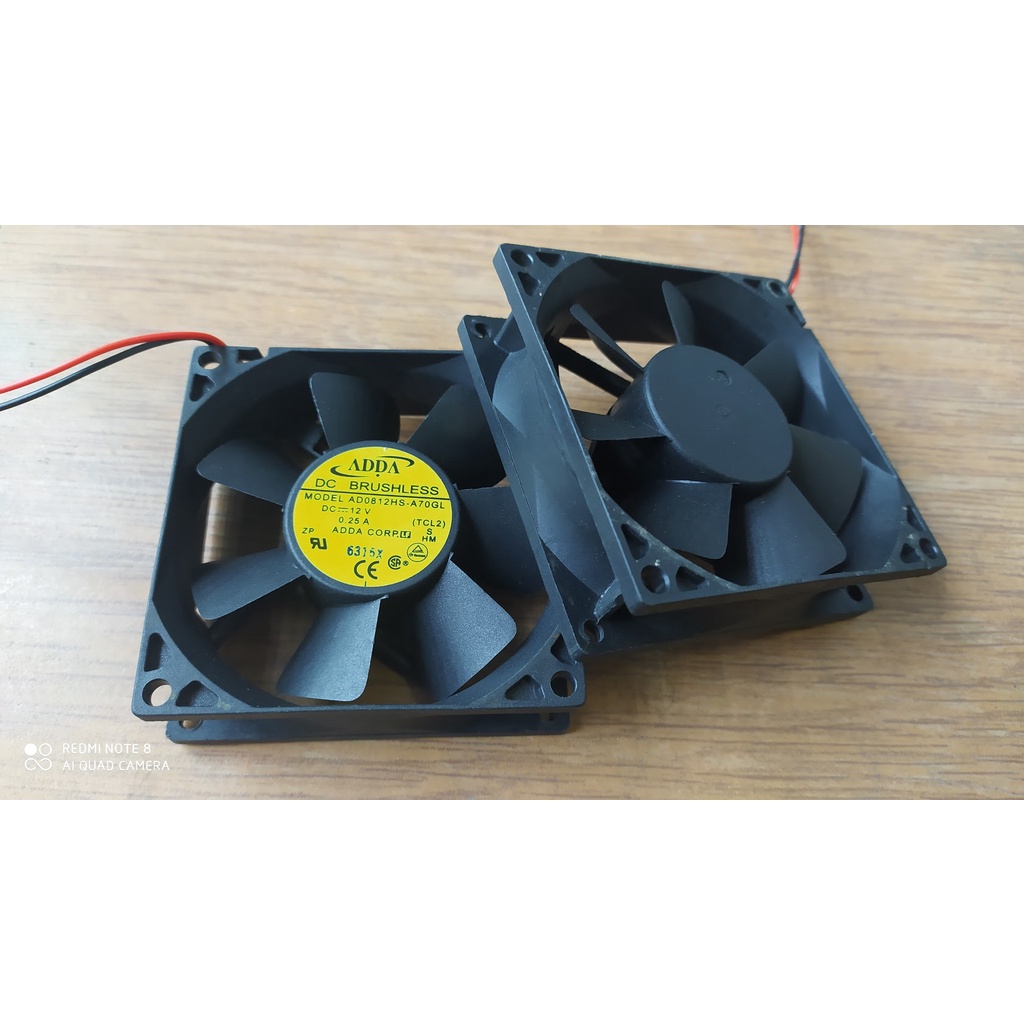 Quạt tản nhiệt AD0812HS-A70GL DC 12V 0.25A 80x80x25mm  PVN19576