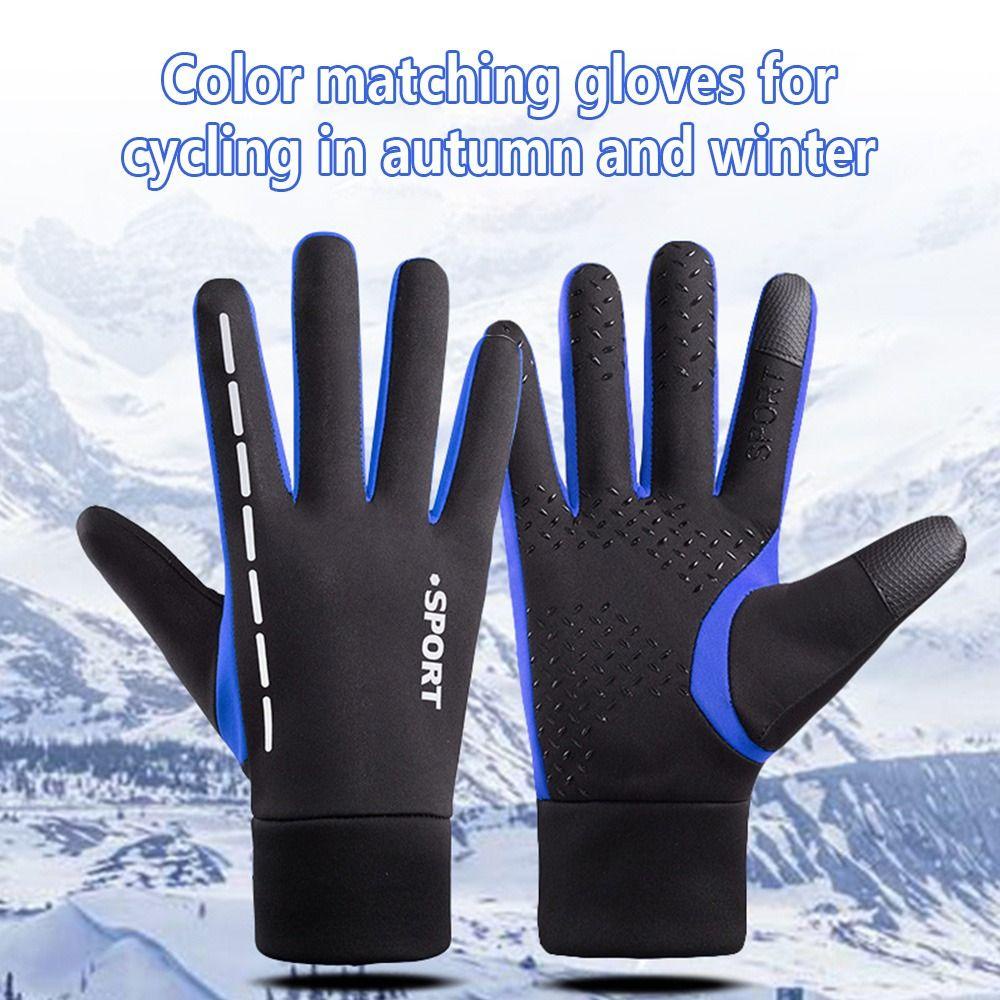 MUVAKO Găng Tay Lông Cừu Thể Thao Giữ Ấm Thời Trang Cho Nam