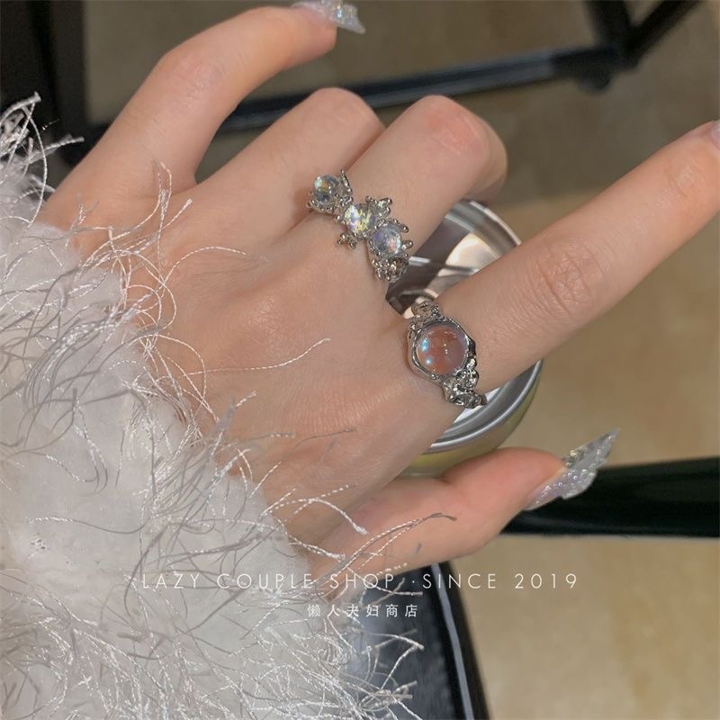 Nhẫn YEEZII trái tim đính đá thời trang dành cho nữ