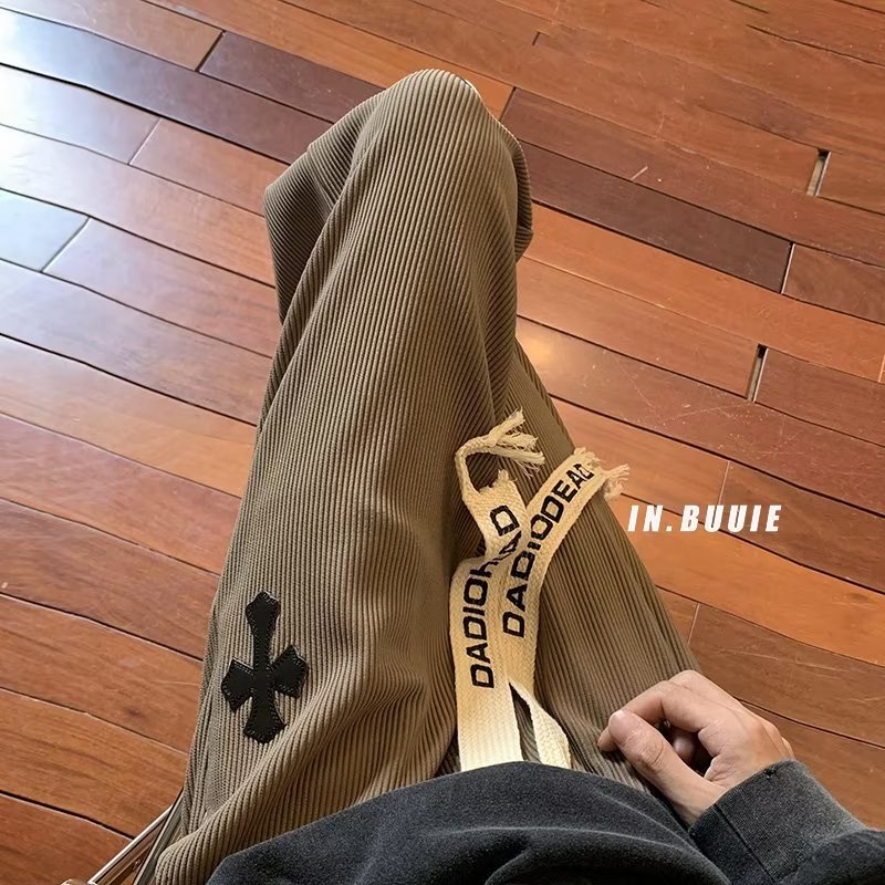 Quần Dài Lưng Thun Phong Cách hip hop Đường Phố Nhật Bản Cho Nam