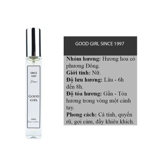 Tinh dầu nước hoa Good Girl 10ml since 1997 sale