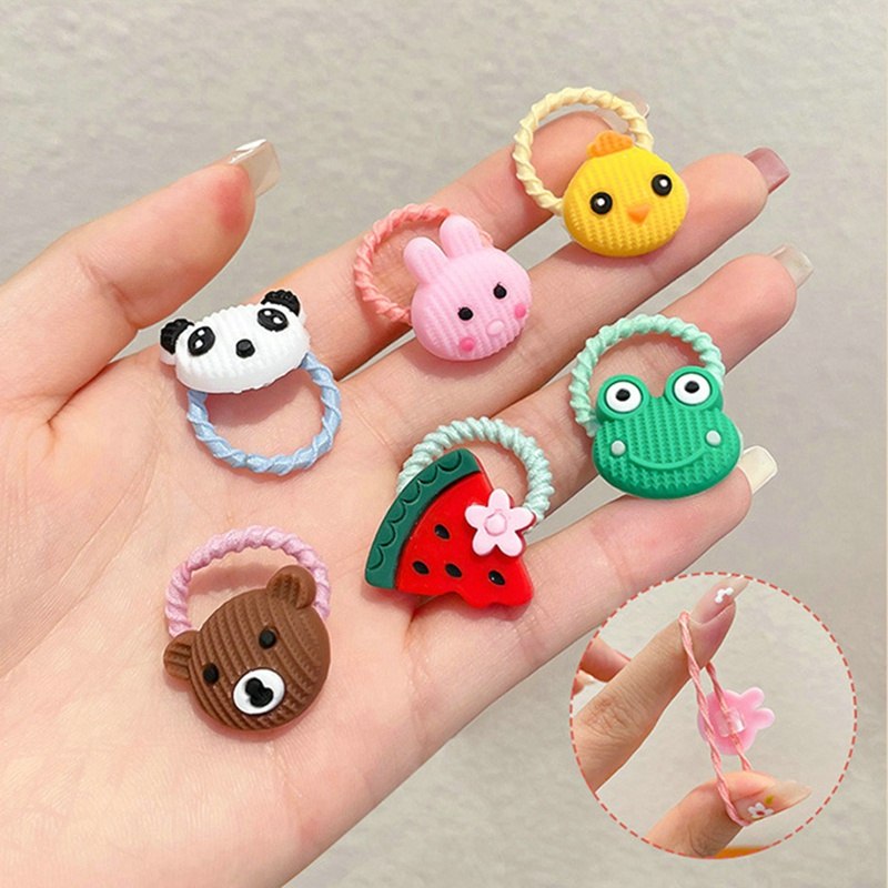 Bộ Dây Buộc Tóc Cao Su Co Giãn Dễ Thương Phong Cách Hàn Quốc Cho Bé Gái dreamdiary