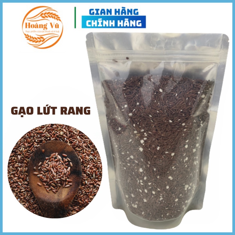 Gạo lứt rang nguyên hạt chuẩn vị ăn giảm cân và làm trà gạo lức túi 500gr