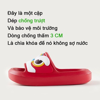 Cheerful mario dép đi trong nhà tắm chống trượt hình sư tử dễ thương thời - ảnh sản phẩm 4