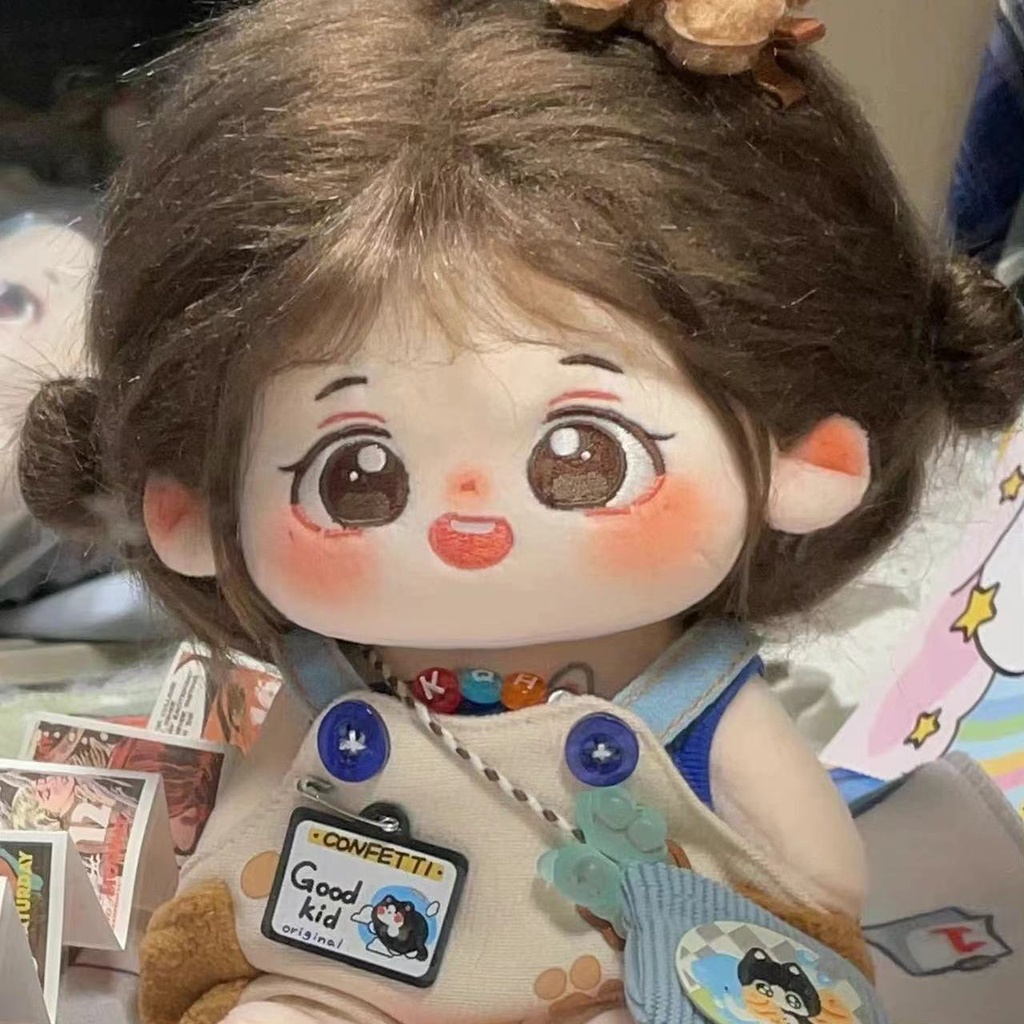 Búp Bê Nhồi Bông Vải Cotton 20cm Hình Hạt Dẻ Dễ Thương Cho Bé Gái diy