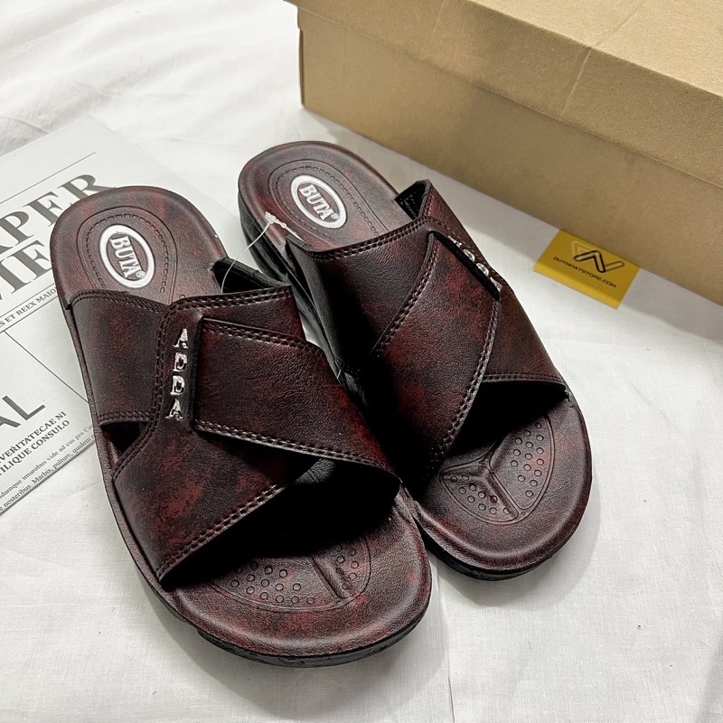 Dép da Nam BUTA quai ngang siêu bền, chống thấm nước