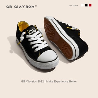 Giày Bata Nữ giayBOM Vải Canvas Đơn Giản Không Cột Dây (3 màu) B830