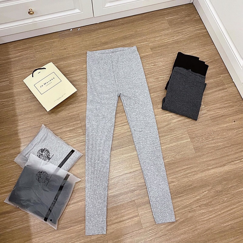 Quần legging lót lông dành cho nữ siêu co giãn must have mùa đông lót lông mỏng ấm áp