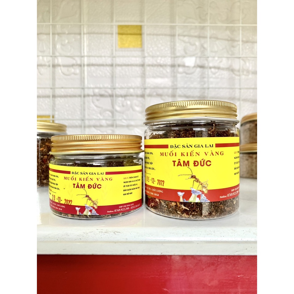 MUỐI KIẾN VÀNG NGUYÊN CON KHÔ NGON