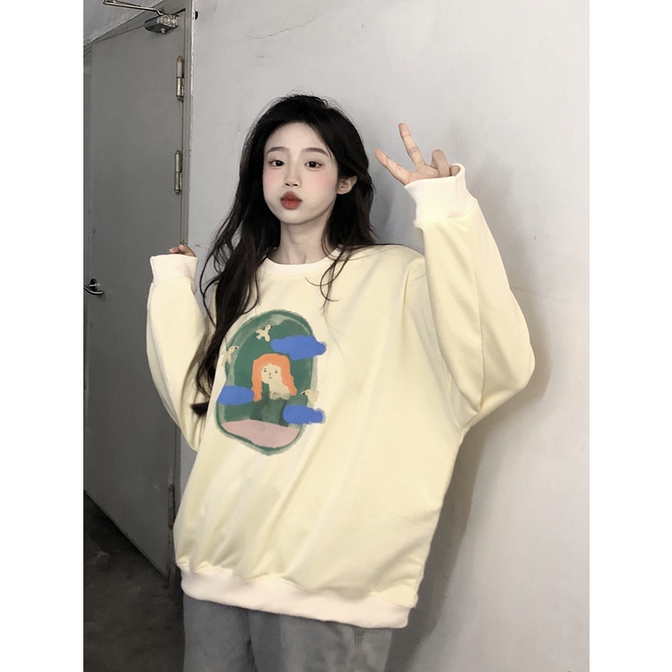 NRVP Áo Thun Nữ Dài Tay 100% Cotton Phong Cách Hàn Quốc Thời Trang Mới 2023