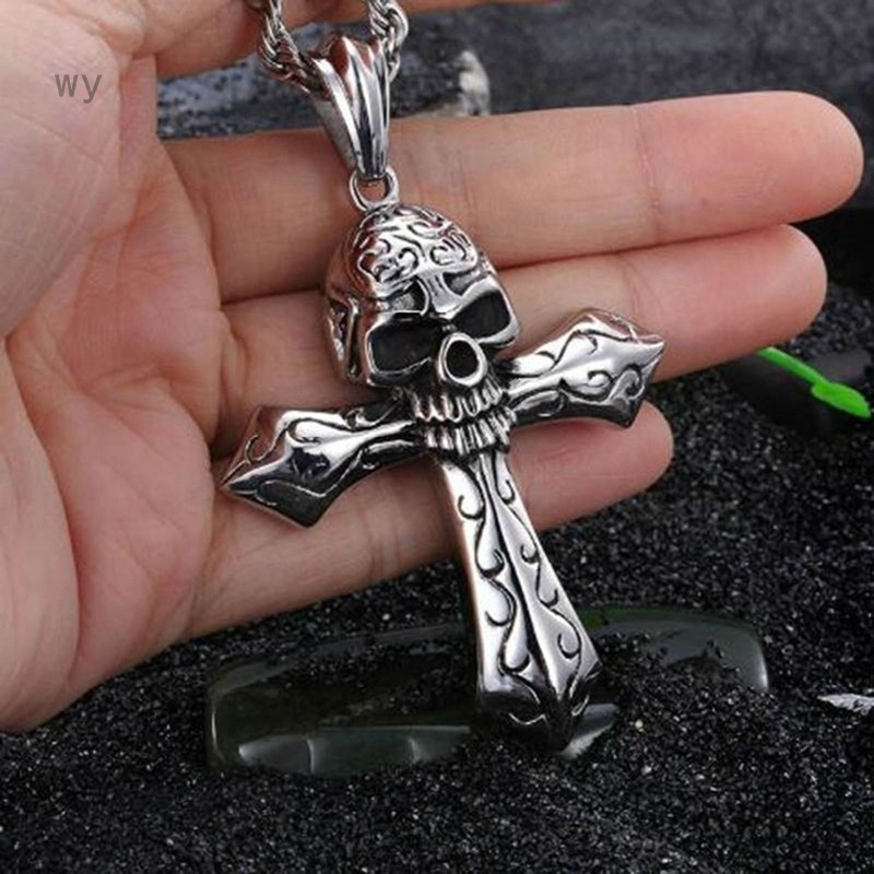 Vòng cổ Mặt Hình Đầu Lâu Phong Cách Gothic Cho Nam