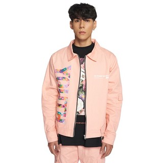 5theway /floral youth/ khaki jacket in pink aka áo khoác kaki màu hồng