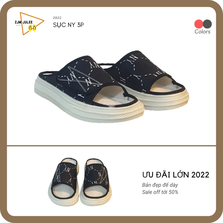 Dép nữ quai ngang đế cao 322-NY cao cấp - Dép ulzzang nịnh chân