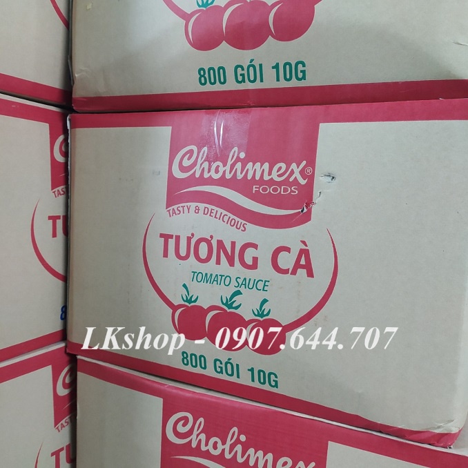 Thùng tương cà, tương ớt Cholimex gói 10g