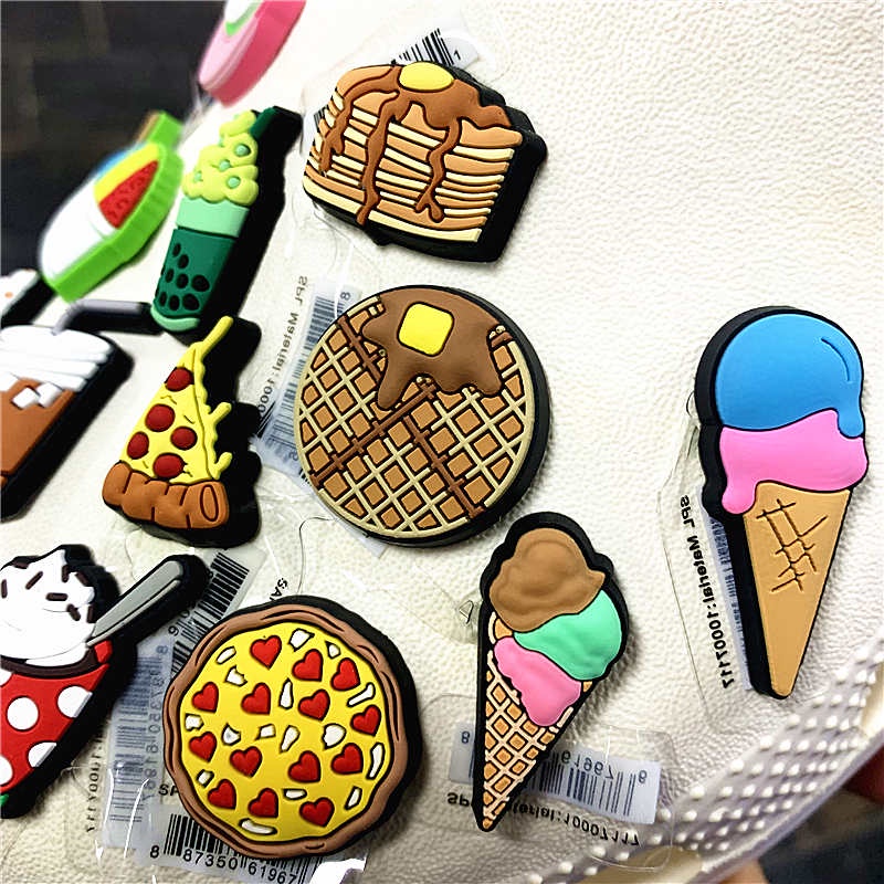 Jibbitz Crocs Phụ kiện khóa giày Dễ thương Đồ ngọt Dòng PVC Giày Badge Trang trí FZL78