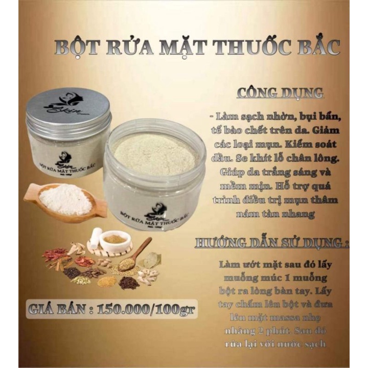 BỘT RỬA MẶT THUOC BAC SKINCREAM