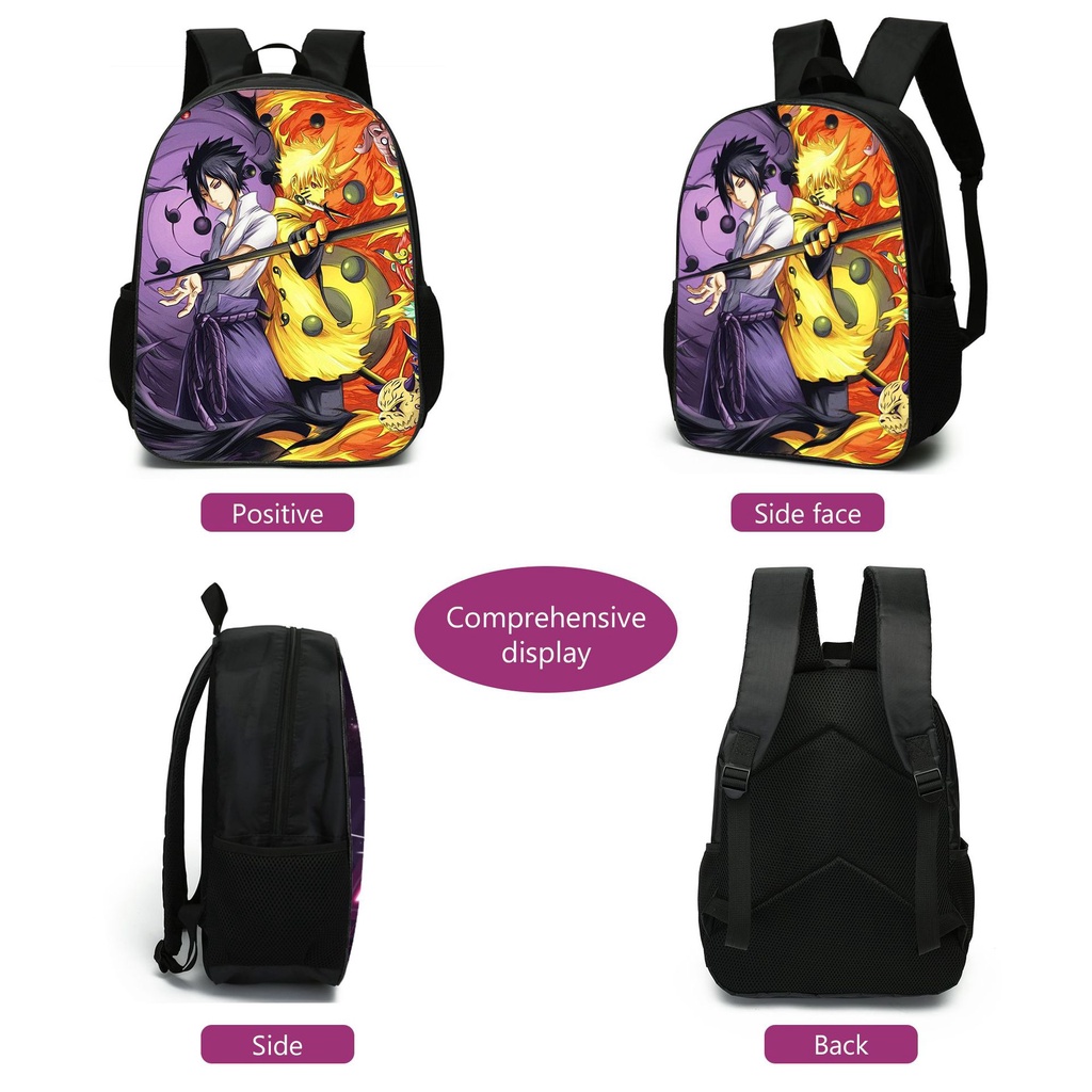 Ba Lô Đi Học In Họa Tiết Hoạt Hình NARUTO Dành Cho Nam Và Nữ