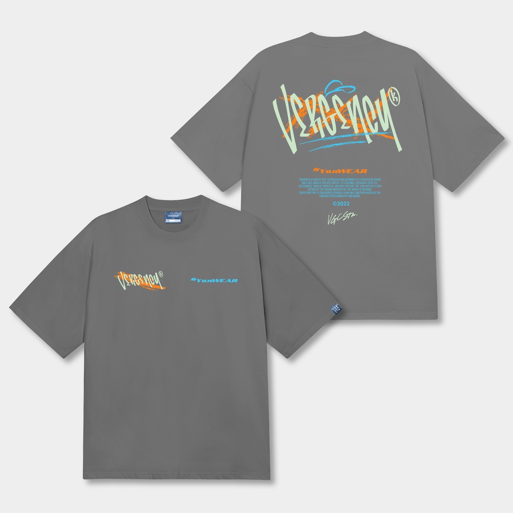 Áo thun nam nữ local brand unisex form rộng tay lỡ Vergency Rapper/RAP hàng chính hãng 6 màu sắc